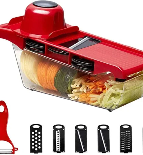 10 In 1 Mandoline Slicer Vegetable Cutter With Stainless Steel Blade
