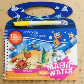 Water Painting Coloring Books For kids Reusable (Random)