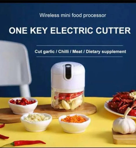 Mini Electric Food Chopper Multifunctional Portable Cordless Food Processor