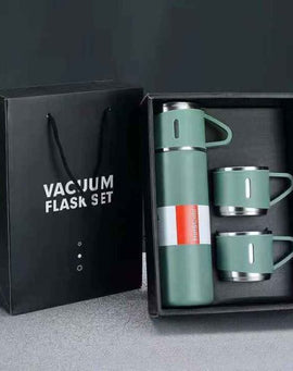 3-in-1 Vacuum Insulated Thermal Flask Set with Cup